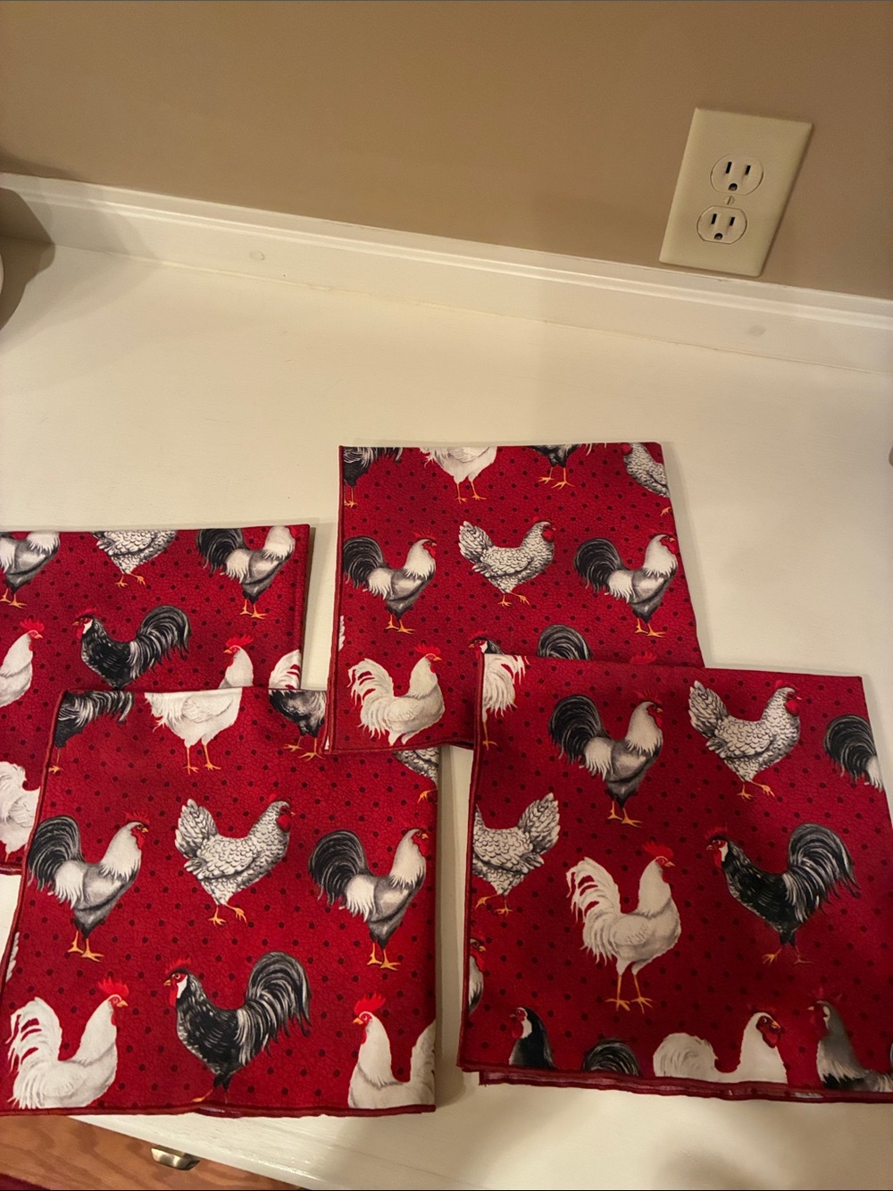 Rooster napkins